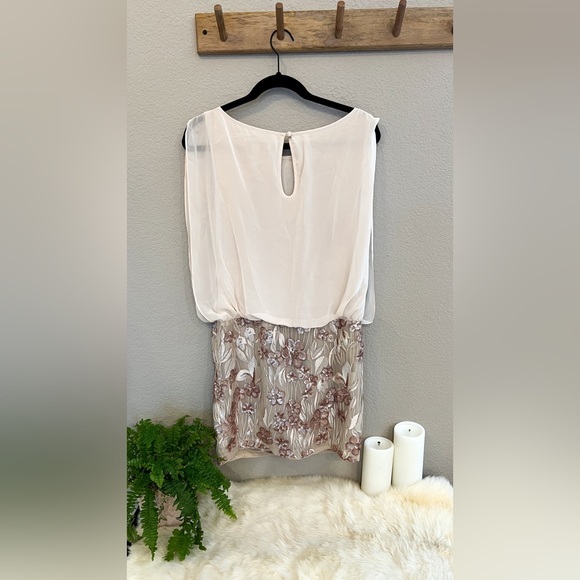 Rose Gold Cocktail Dress - Aidan by Aidan Mattox - Picture 2 of 6